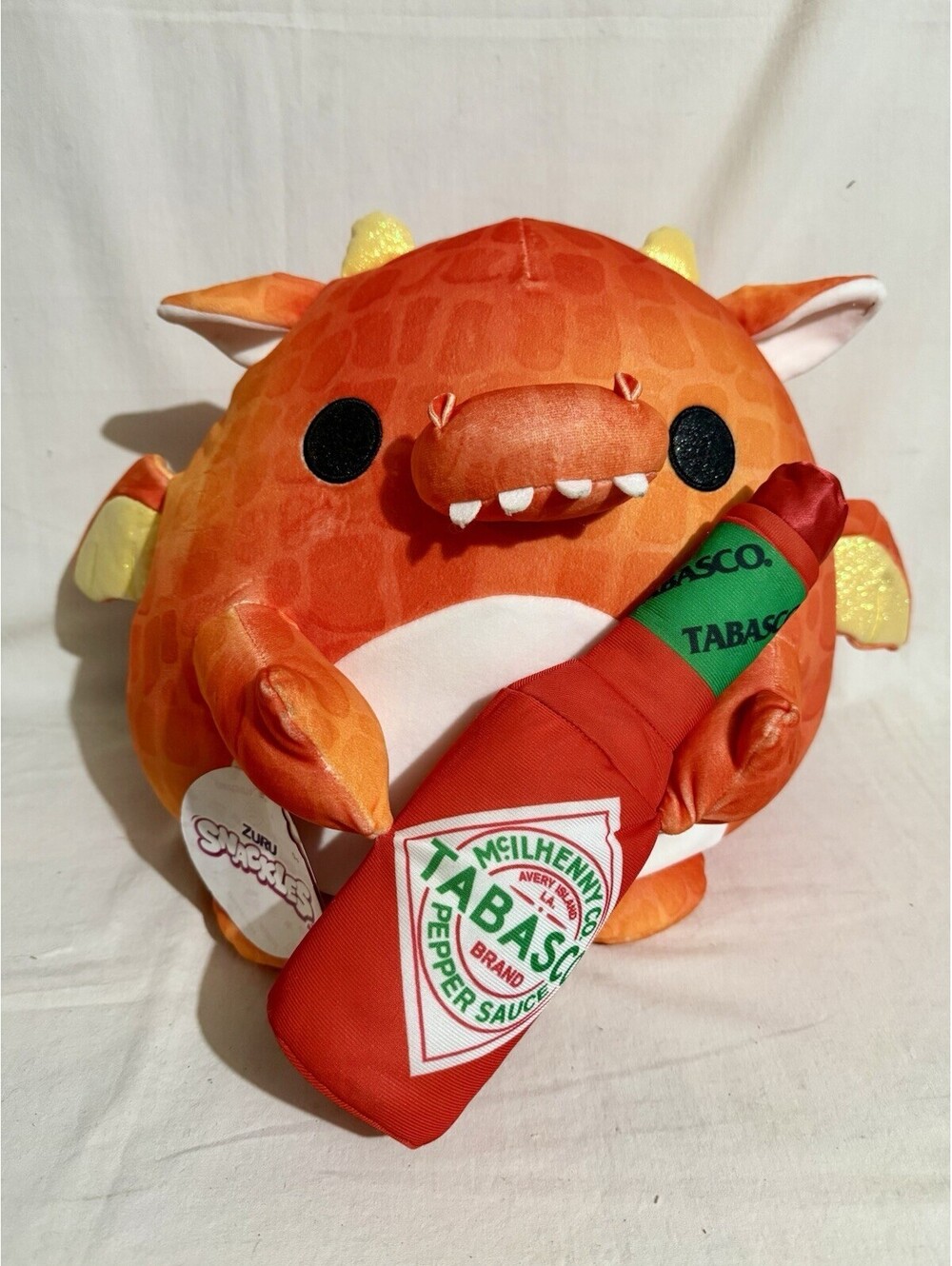 ZURU Snackles Tabasco Dragon Plush 14” Super Sized Ultra Soft Plush NEW w/ Tags